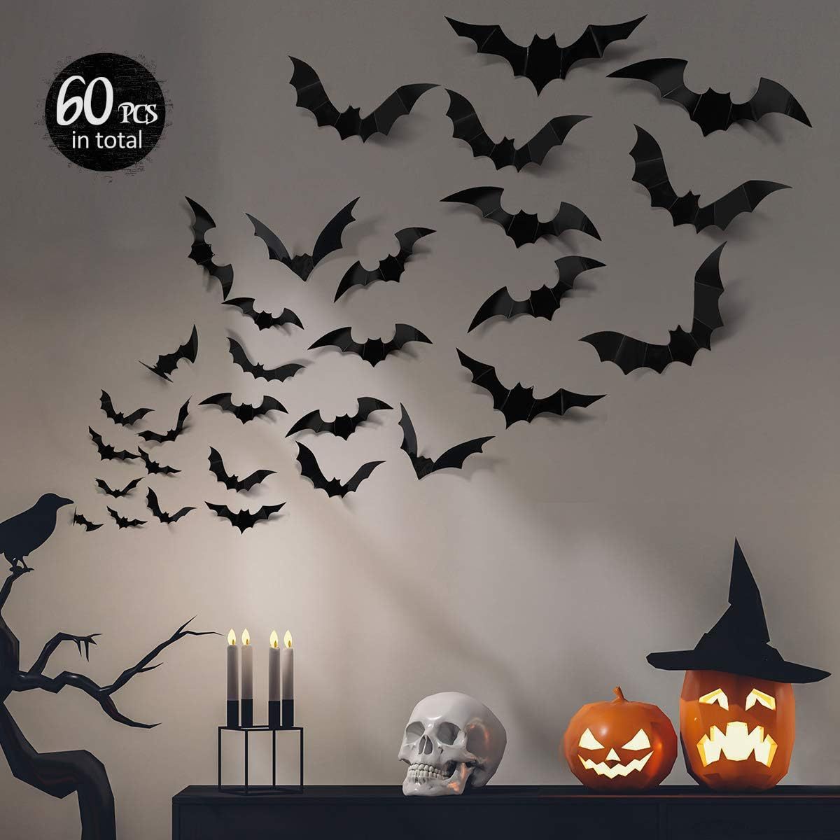 Halloween Decorations Bats Wall Decor Halloween Party Decorations Indoor Outdoor