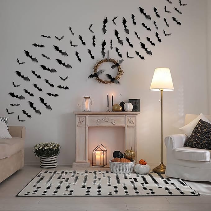 Halloween Decorations Bats Wall Decor Halloween Party Decorations Indoor Outdoor