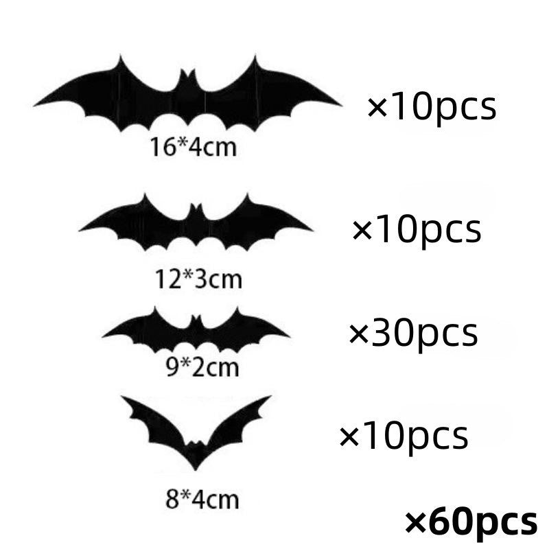 Halloween Decorations Bats Wall Decor Halloween Party Decorations Indoor Outdoor