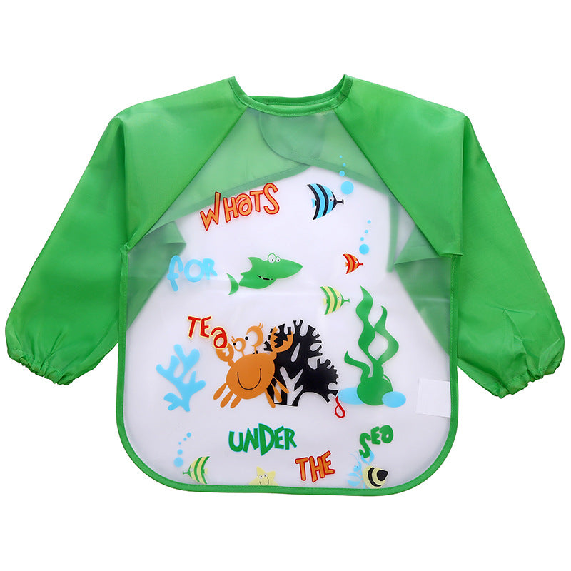 Children's Gown Long Sleeve Kids Waterproof Meal Baby Apron Painting Clothes Bib Protective Clothing Bettertoshop.com