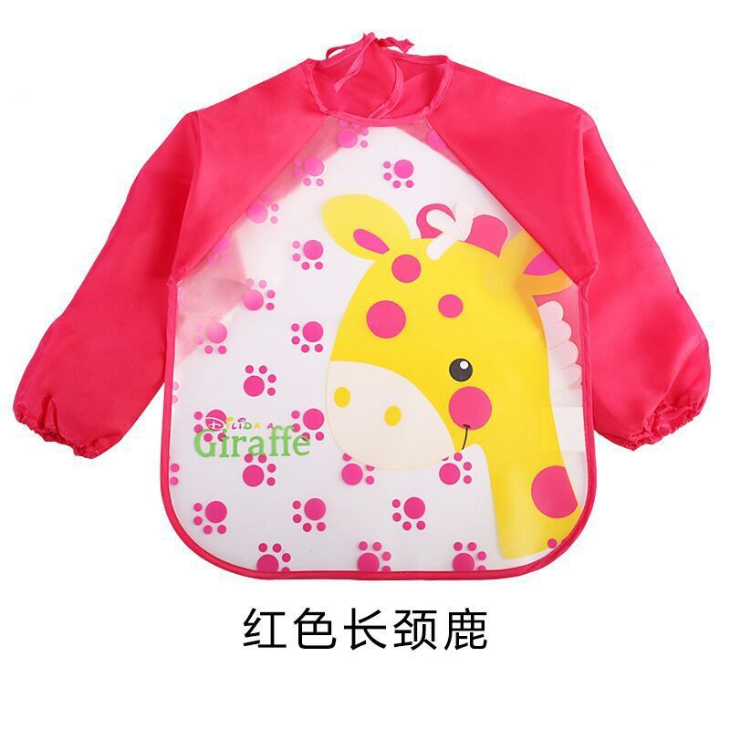 Children's Gown Long Sleeve Kids Waterproof Meal Baby Apron Painting Clothes Bib Protective Clothing Bettertoshop.com