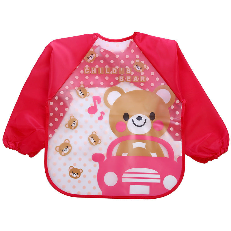 Children's Gown Long Sleeve Kids Waterproof Meal Baby Apron Painting Clothes Bib Protective Clothing Bettertoshop.com