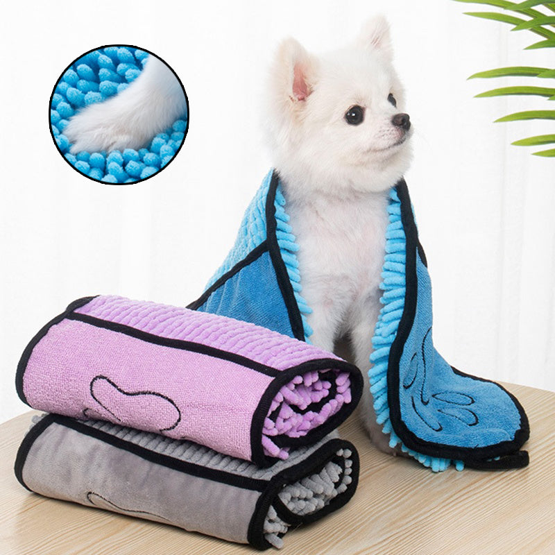 Dogs Cats Towels Super Absorbent Dog Bathrobe Microfiber Bath Towels Quick-Drying Cat Bath Towel For Pets Towel Dog Towels Pet Products Bettertoshop.com