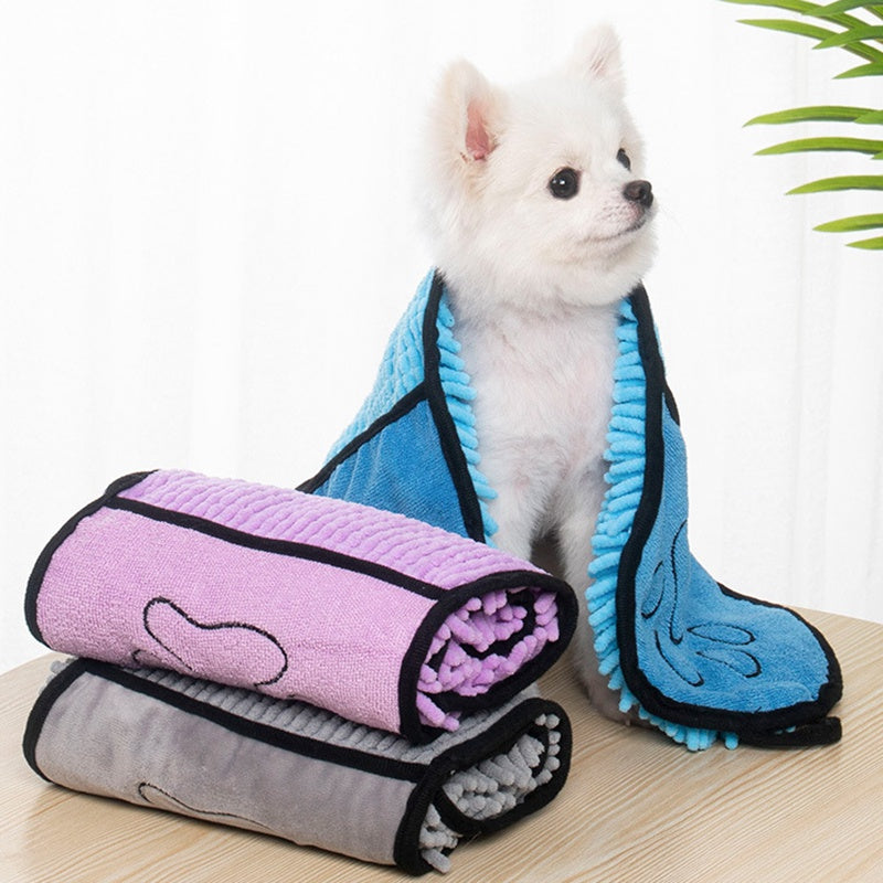 Dogs Cats Towels Super Absorbent Dog Bathrobe Microfiber Bath Towels Quick-Drying Cat Bath Towel For Pets Towel Dog Towels Pet Products Bettertoshop.com