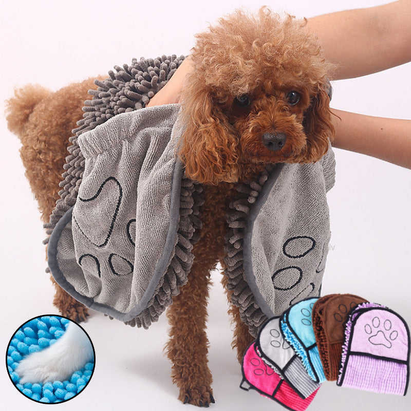 Dogs Cats Towels Super Absorbent Dog Bathrobe Microfiber Bath Towels Quick-Drying Cat Bath Towel For Pets Towel Dog Towels Pet Products Bettertoshop.com
