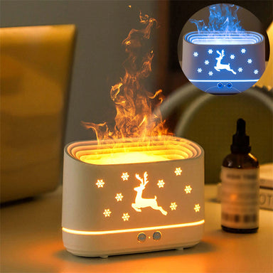 Elk Flame Humidifier Diffuser Mute Household Atmosphere Lamp Christmas Home Decorations Bettertoshop.com