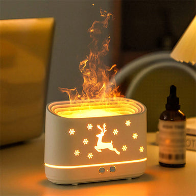 Elk Flame Humidifier Diffuser Mute Household Atmosphere Lamp Christmas Home Decorations Bettertoshop.com