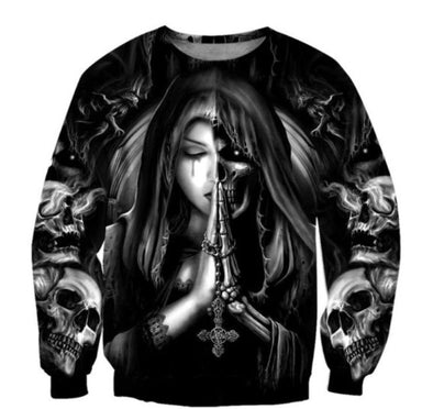 Halloween Skull Anime 3D Sweatshirt Bettertoshop.com