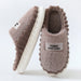 Home Slippers For Men Thick-soled Color-block Letters Fluffy Fleece  House Shoes Winter Indoor Warm Slip On Floor Bedroom Slipper Bettertoshop.com
