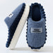 Home Slippers For Men Thick-soled Color-block Letters Fluffy Fleece  House Shoes Winter Indoor Warm Slip On Floor Bedroom Slipper Bettertoshop.com