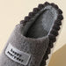 Home Slippers For Men Thick-soled Color-block Letters Fluffy Fleece  House Shoes Winter Indoor Warm Slip On Floor Bedroom Slipper Bettertoshop.com