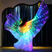 LED Butterfly Wings  Stage Performance Props  Dance Wings Light Up Wing Costume  Dance Wings Rainbow Colors With Stick Bettertoshop.com