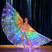 LED Butterfly Wings  Stage Performance Props  Dance Wings Light Up Wing Costume  Dance Wings Rainbow Colors With Stick Bettertoshop.com