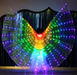 LED Butterfly Wings  Stage Performance Props  Dance Wings Light Up Wing Costume  Dance Wings Rainbow Colors With Stick Bettertoshop.com
