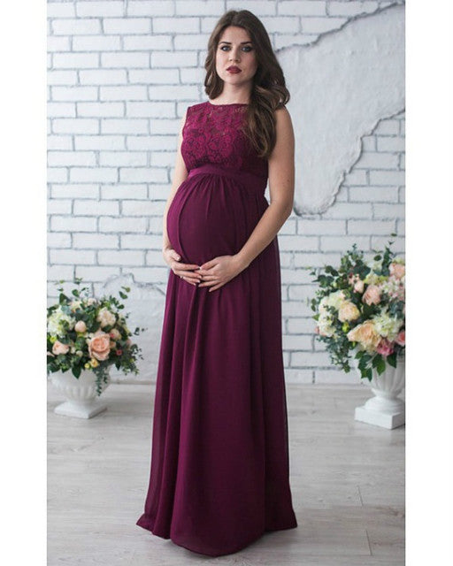 Lace Sleeveless Maternity Dress Bettertoshop.com