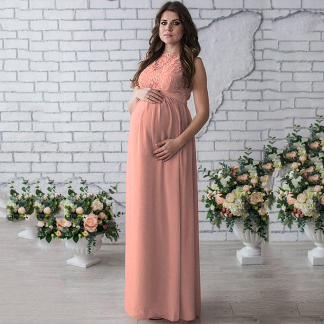 Lace Sleeveless Maternity Dress Bettertoshop.com