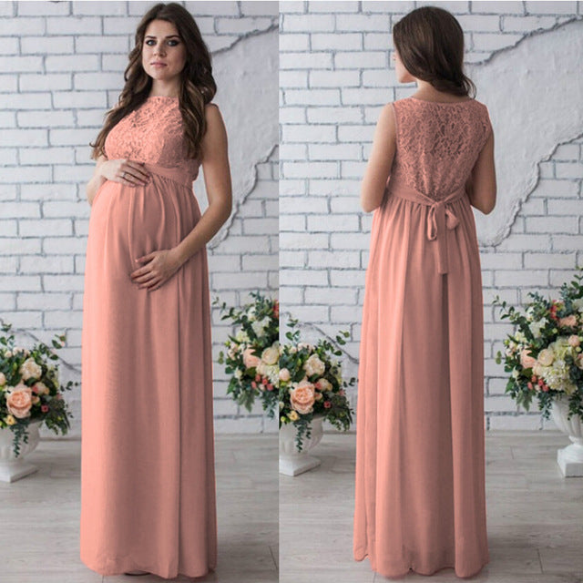 Lace Sleeveless Maternity Dress Bettertoshop.com