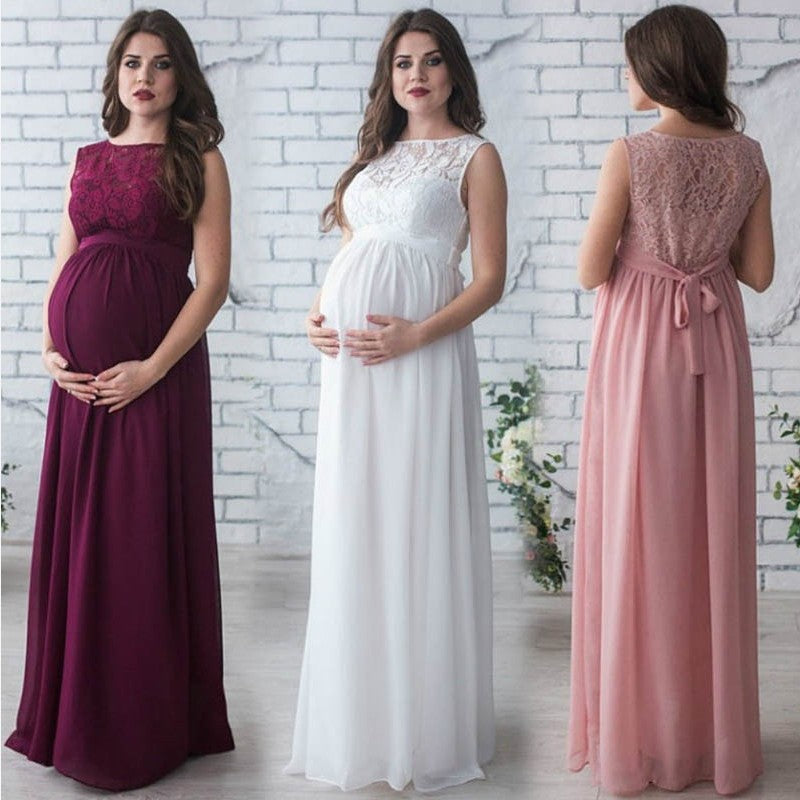 Lace Sleeveless Maternity Dress Bettertoshop.com