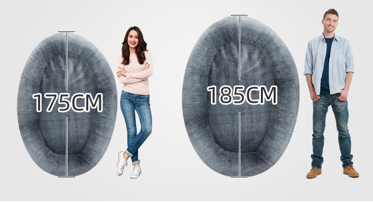 Large Human Short Plush Dog Bed Bettertoshop.com