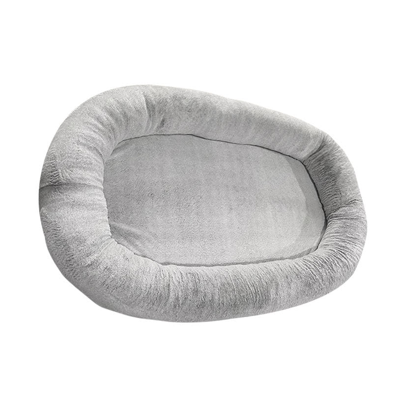 Large Human Short Plush Dog Bed Bettertoshop.com