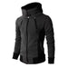 Men's Zip UP Hooded Jacket Fake Two Piece Sports Cardigan Casual Slim Sweatshirt Jacket Bettertoshop.com