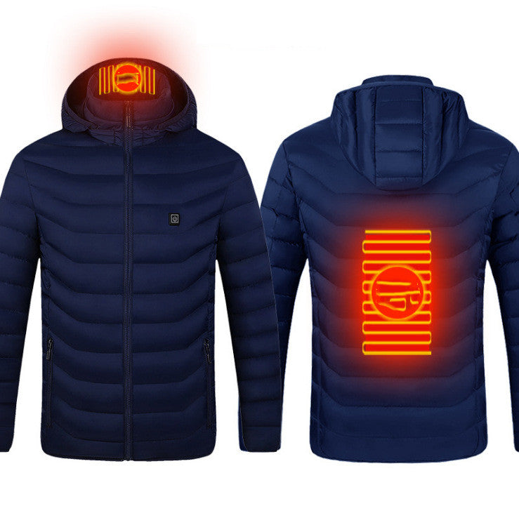 New Heated Jacket Coat USB Electric Jacket Cotton Coat Heater Thermal Clothing Heating Vest Men's Clothes Winter Bettertoshop.com