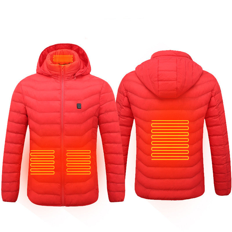 New Heated Jacket Coat USB Electric Jacket Cotton Coat Heater Thermal Clothing Heating Vest Men's Clothes Winter Bettertoshop.com