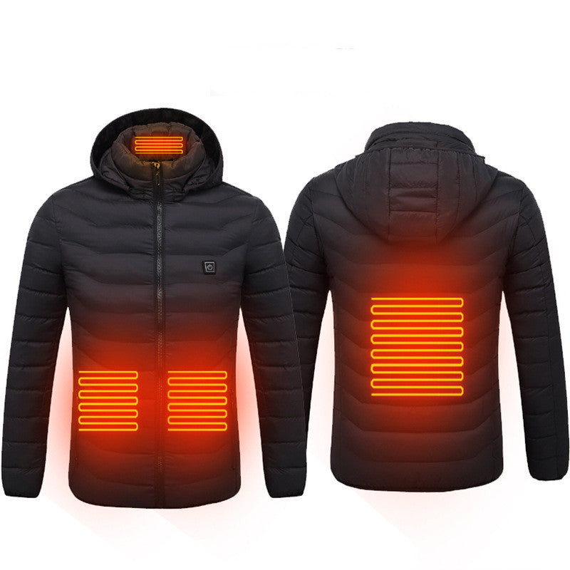 New Heated Jacket Coat USB Electric Jacket Cotton Coat Heater Thermal Clothing Heating Vest Men's Clothes Winter Bettertoshop.com