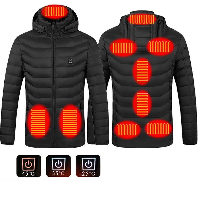 New Heated Jacket Coat USB Electric Jacket Cotton Coat Heater Thermal Clothing Heating Vest Men's Clothes Winter Bettertoshop.com