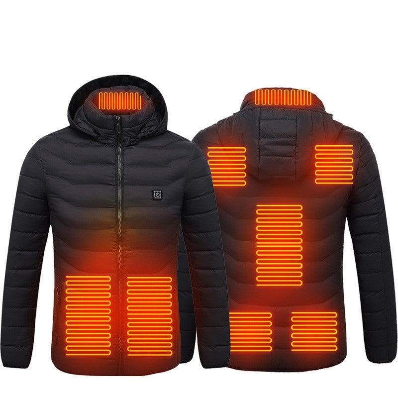 New Heated Jacket Coat USB Electric Jacket Cotton Coat Heater Thermal Clothing Heating Vest Men's Clothes Winter Bettertoshop.com