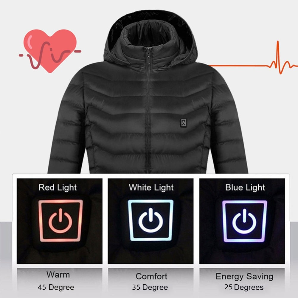 New Heated Jacket Coat USB Electric Jacket Cotton Coat Heater Thermal Clothing Heating Vest Men's Clothes Winter Bettertoshop.com