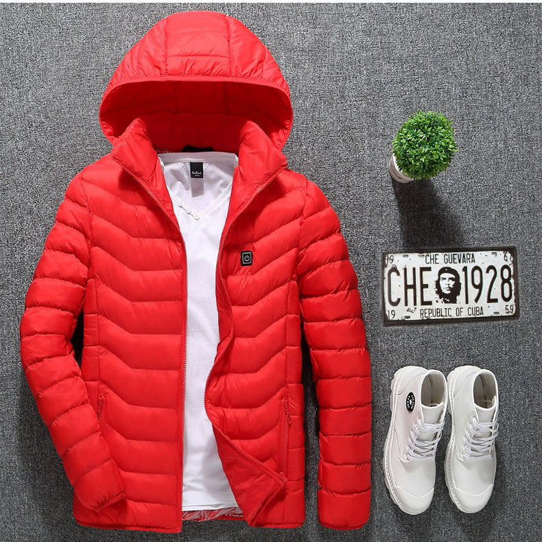 New Heated Jacket Coat USB Electric Jacket Cotton Coat Heater Thermal Clothing Heating Vest Men's Clothes Winter Bettertoshop.com