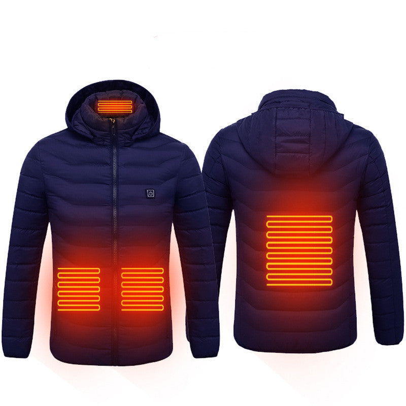 New Heated Jacket Coat USB Electric Jacket Cotton Coat Heater Thermal Clothing Heating Vest Men's Clothes Winter Bettertoshop.com