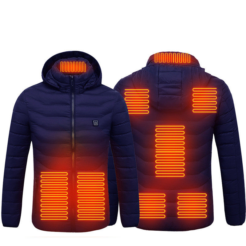 New Heated Jacket Coat USB Electric Jacket Cotton Coat Heater Thermal Clothing Heating Vest Men's Clothes Winter Bettertoshop.com