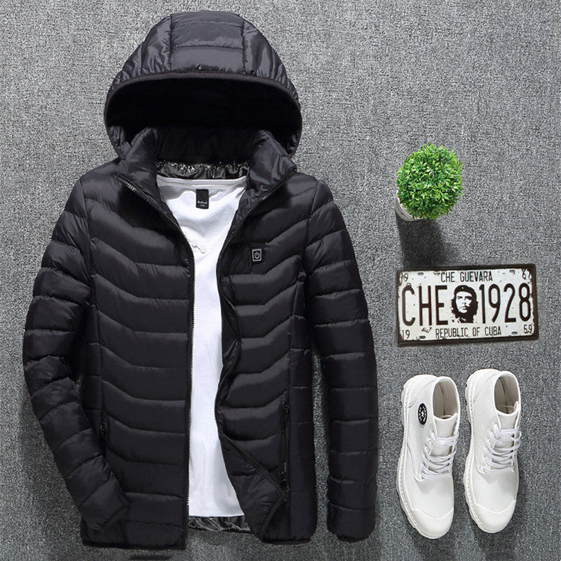 New Heated Jacket Coat USB Electric Jacket Cotton Coat Heater Thermal Clothing Heating Vest Men's Clothes Winter Bettertoshop.com