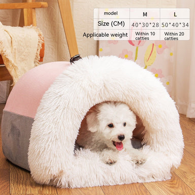 New Splice Portable Pet Nest Portable Autumn And Winter Warm Dog Nest Moisture-proof Long Fur Cat Nest Cross Border Pet Nest Bettertoshop.com