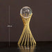 Nordic Light Luxury Metal Crystal Ball Ornaments Creative Home Decor Ornaments Abstract Shape Golden Iron Crafts Exquisite Gifts Bettertoshop.com