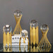 Nordic Light Luxury Metal Crystal Ball Ornaments Creative Home Decor Ornaments Abstract Shape Golden Iron Crafts Exquisite Gifts Bettertoshop.com