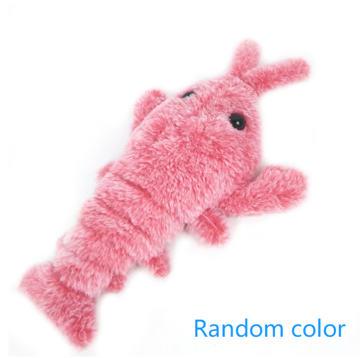 Pet Toys Electric Jumping Shrimp USB Charging Simulation Lobster Funny Cat Plush Pets Toy Bettertoshop.com