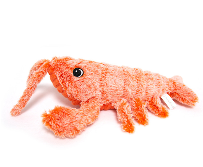 Pet Toys Electric Jumping Shrimp USB Charging Simulation Lobster Funny Cat Plush Pets Toy Bettertoshop.com