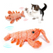 Pet Toys Electric Jumping Shrimp USB Charging Simulation Lobster Funny Cat Plush Pets Toy Bettertoshop.com