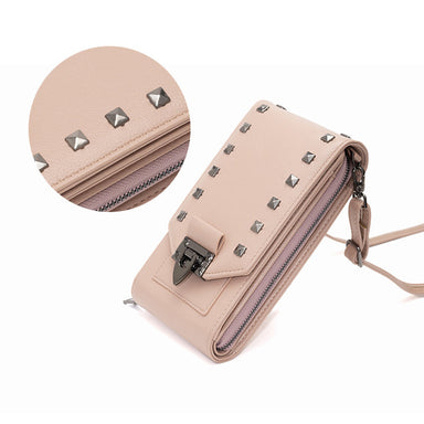 Rivet Design Shoulder Bags Mobile Phone Handbag Solid Color Crossbody Bags Women Bettertoshop.com