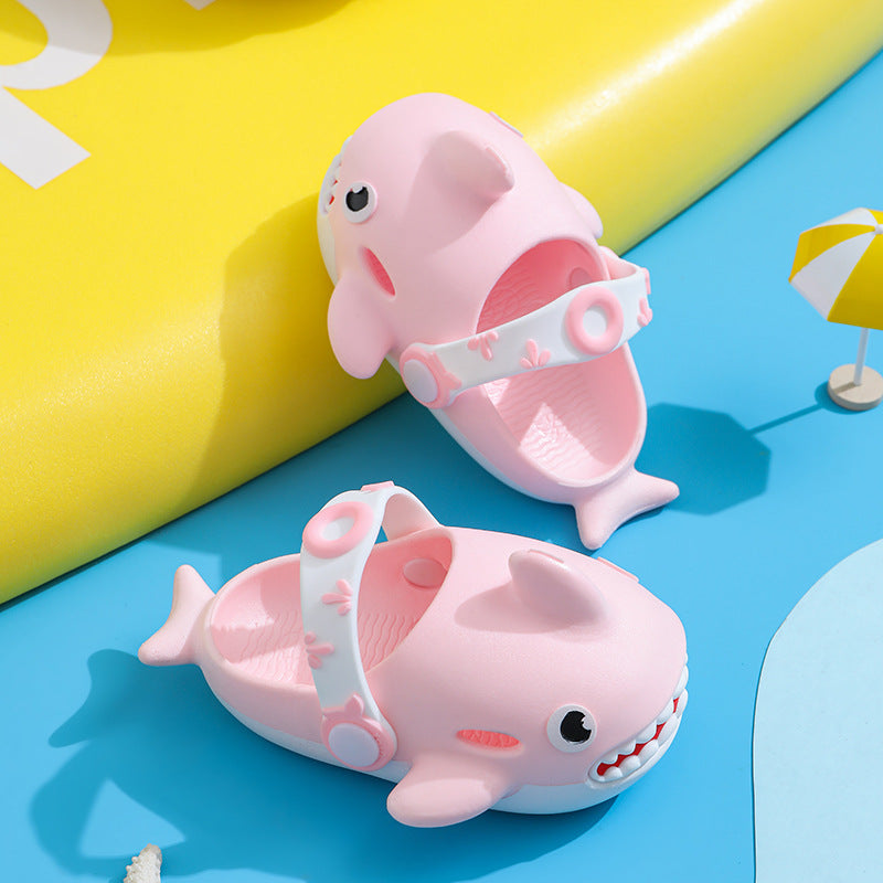 Shark Slippers For Kids Boys Girls Cute Non Slip Slides Shoes Bettertoshop.com