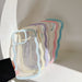 Wave Border Mobile Phone Case Solid Color Simple Candy Color Bettertoshop.com