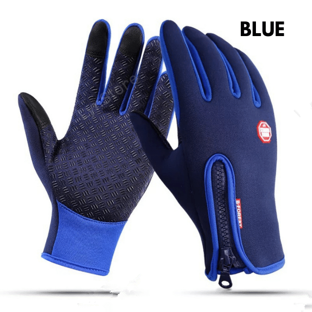 Winter Gloves Touch Screen Riding Motorcycle Sliding Waterproof Sports Gloves With Fleece Bettertoshop.com