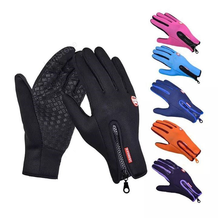 Winter Gloves Touch Screen Riding Motorcycle Sliding Waterproof Sports Gloves With Fleece Bettertoshop.com