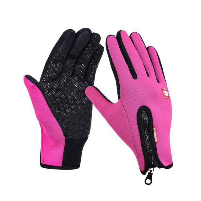 Winter Gloves Touch Screen Riding Motorcycle Sliding Waterproof Sports Gloves With Fleece Bettertoshop.com