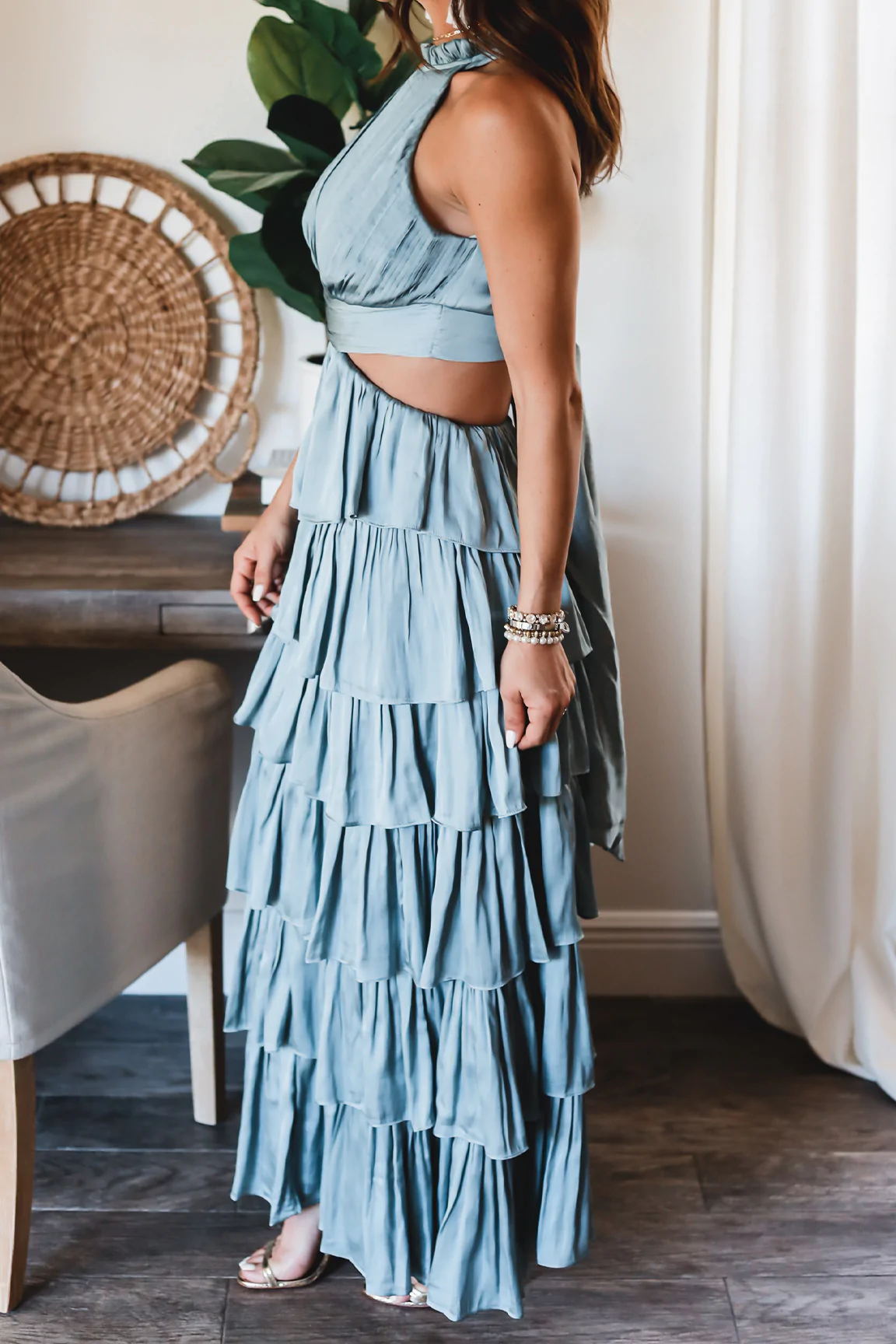 Women Clothing Solid Color Patchwork Cake Dress Bettertoshop.com