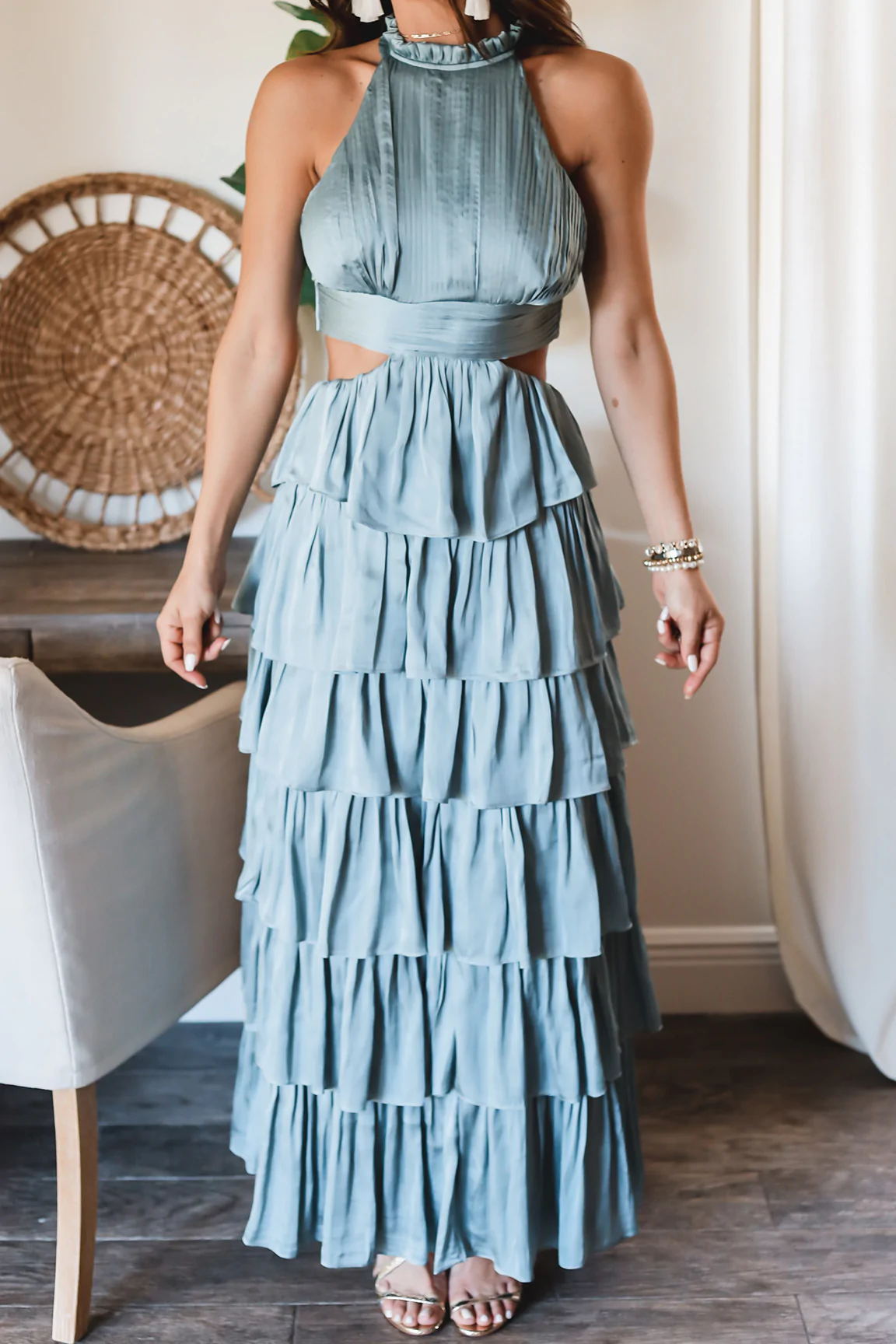 Women Clothing Solid Color Patchwork Cake Dress Bettertoshop.com