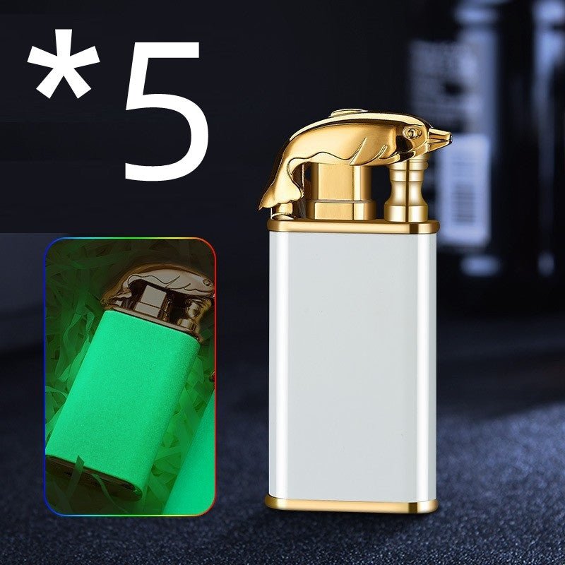 Creative Blue Flame Lighter - Better To Shop LLChome decoreCreative Blue Flame Lighter Dolphin Dragon Tiger Double Fire Metal Winproof Lighter Inflatable Lighter Bettertoshop.comCJJT150154626ZA31